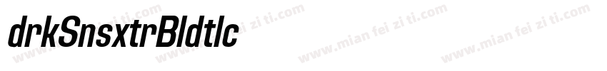 Adirek Sans ExtraBold Italic字体转换